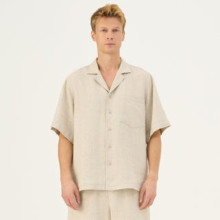 Melange Linen Libertas Shirt Color options / XL