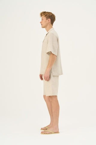 Melange Linen Libertas Shirt - Linen Tales Global 3