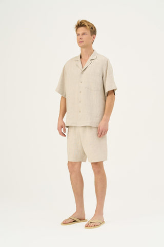 Melange Linen Libertas Shirt - Linen Tales Global 