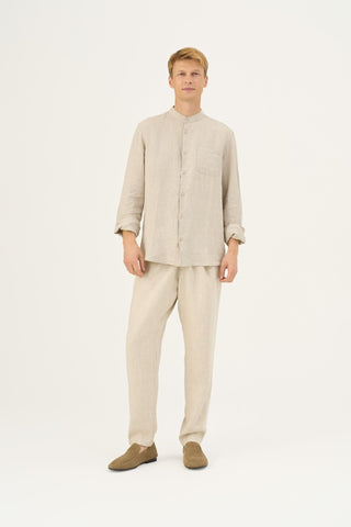 Melange Linen Magnus Trousers - Linen Tales Global 