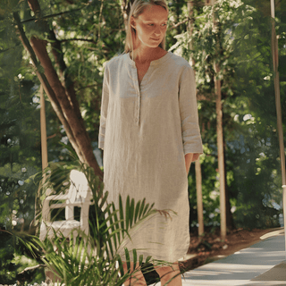 Melange Linen Prelude Dress - Linen Tales 