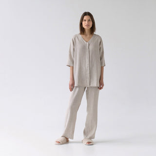 Melange Linen Primrose Loungewear Set - Linen Tales 5