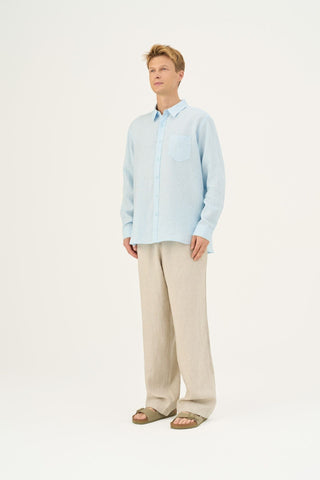 Melange Linen Sensus Trousers - Linen Tales Global 