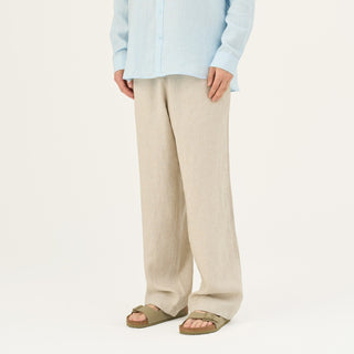 Melange Linen Sensus Trousers - Linen Tales Global 