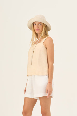 Melange Linen Solaris Hat - Linen Tales Global 