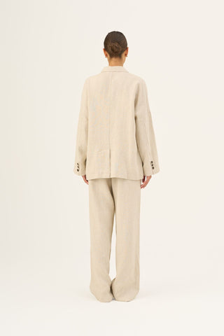 Melange Linen Ventus Jacket - Linen Tales Global 5