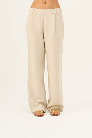 Melange Linen Willow Trousers - Linen Tales Global 5