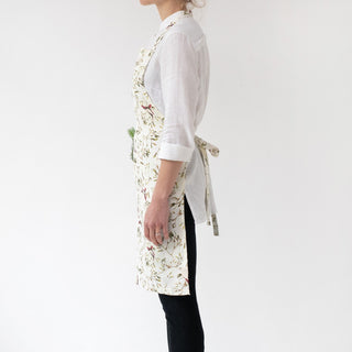 Mistletoe Linen Daily Apron - Linen Tales Global 