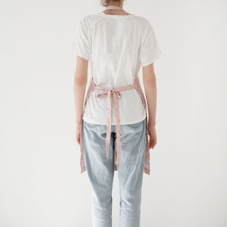 Misty Rose Linen Daily Apron - Linen Tales Global 4