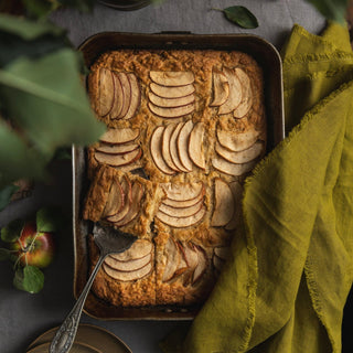 Moss Green Linen Napkins with Fringes Set of 2 - Linen Tales 