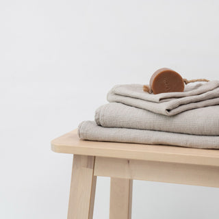 Natural Linen Fine Waffle Towel - Linen Tales 4