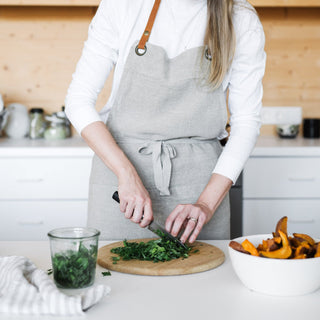Natural Linen Luxury Apron - Linen Tales 