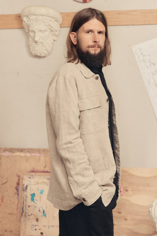 Natural Linen Maple Jacket - Linen Tales 4