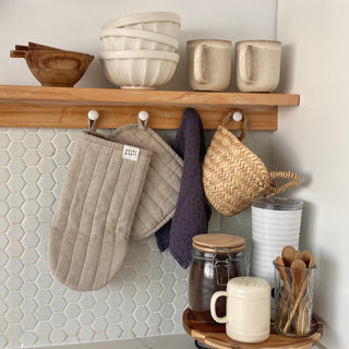 Natural Linen Oven Mitt - Linen Tales 3