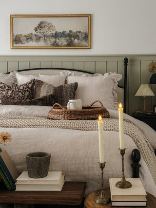 Natural Stripes Linen Bedding - Linen Tales Global 