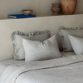 Natural Stripes Linen Duvet Cover Set - Linen Tales 3