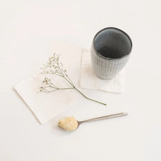 Off - White Linen Coasters Set of 4 - Linen Tales 