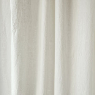 Off - White Linen Night Time Tie Top Curtain Set of 2 - Linen Tales 3