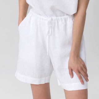 Optical White Linen Verbena Pyjama Set - Linen Tales 4