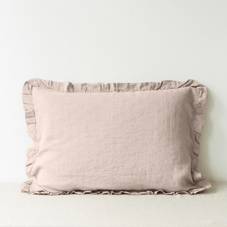 Portobello Linen Pillowcase with Frills - Linen Tales Global 