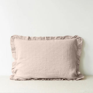 Portobello Linen Pillowcase with Frills 