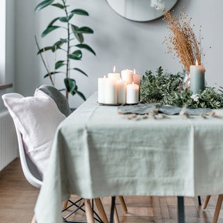 Sage Linen Tablecloth - Linen Tales 3