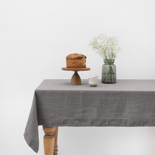 Stone Linen Tablecloth - Linen Tales 