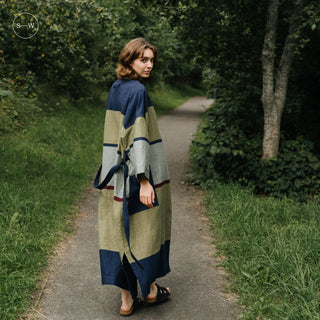 Stripe Linen Blend Gown - Linen Tales 7