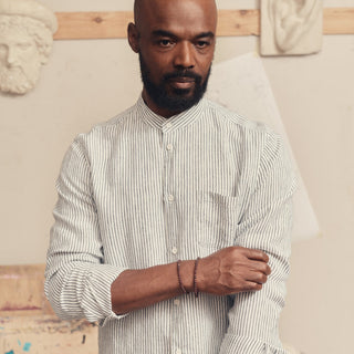 Stripe Linen Snapdragon Shirt - Linen Tales Global 7