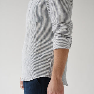 Stripe Linen Snapdragon Shirt - Linen Tales Global 