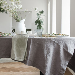Ash Linen Tablecloth 3