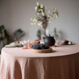 Cafe Creme Linen Tablecloth 3