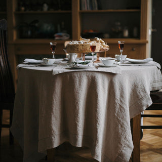 Natural Linen Tablecloth 5