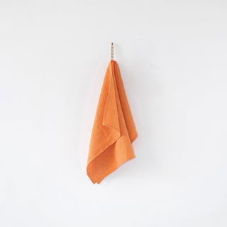 Tangerine Linen Kitchen Towel - Linen Tales Global 