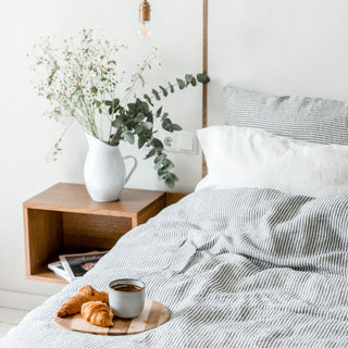 Thin Black Stripes Bedding Bundle - Linen Tales 3