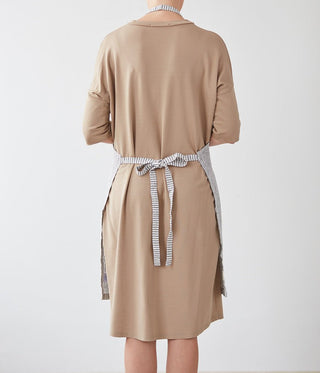 Thin Black Stripes Linen Daily Apron - Linen Tales 2