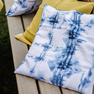 Tie Dye Linen Cushion Cover - Linen Tales Global 2