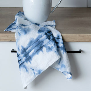Tie Dye Linen Kitchen Towel - Linen Tales Global 