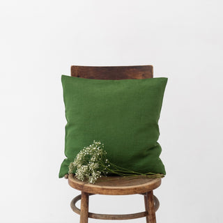True Green Linen Cushion Cover - Linen Tales 2