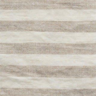 Unwashed Natural Stripes Linen Fabric 190 g/sq.m - Linen Tales 