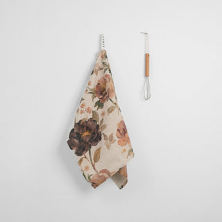 Vintage Roses Linen Kitchen Towel - Linen Tales 