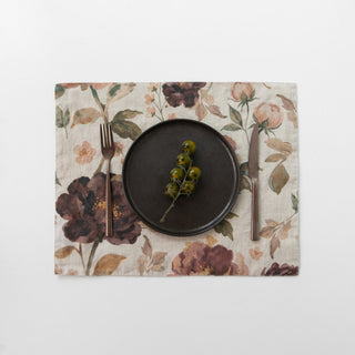 Vintage Roses Linen Placemat - Linen Tales 