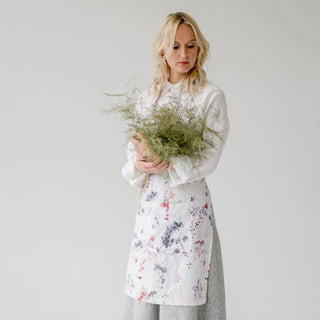 Watercolour Linen Daily Apron - Linen Tales 3