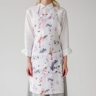 Watercolour Linen Daily Apron - Linen Tales 