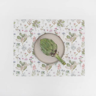 White Botany Linen Placemat - Linen Tales 