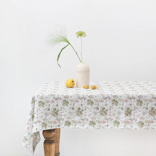 White Botany Linen Tablecloth - Linen Tales 