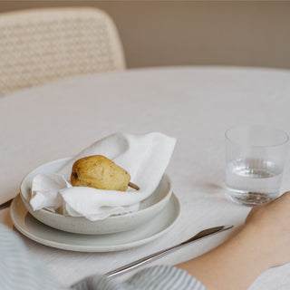 White Lightweight Linen Napkins Set of 2 - Linen Tales 