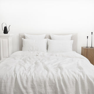 White Linen Duvet Cover Set - Linen Tales 
