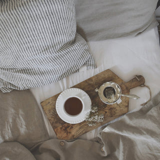 White Linen Fitted Sheet - Linen Tales 3