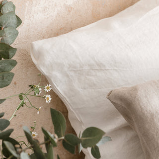 White Linen Pillowcase - Linen Tales 4